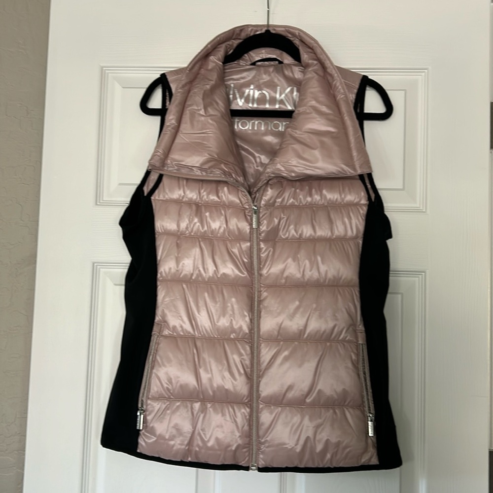 Calvin Klein Mauve Down Vest Jacket
